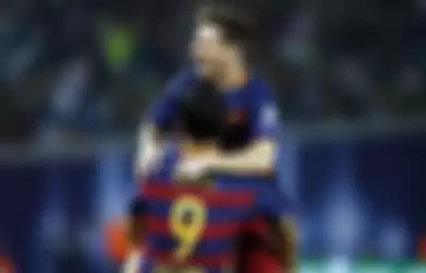 Lionel Messi dan Luis Suarez