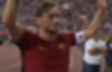 Fransesco Totti di pertandingan terakhirnya sebelum pensiun