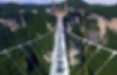Lama jadi Perbincangan, Jembatan Kaca Terpanjang dan Tertinggi di Dunia Ini Akhirnya Resmi Dibuka
