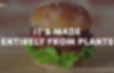 Daging Buatan Burger Vegetarian Berdarah