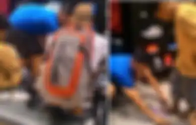 Sungguh Baik Hati, Pria Bule Ini Belikan Sepatu Untuk Seorang Anak Miskin di Filipina
