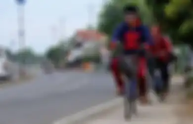 Demi Sungkem Ke Orangtua, Tiga Santri Ini Rela Mudik Bersepeda Ontel Ratusan Kilometer