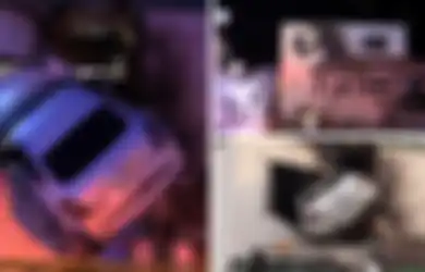 (Video) Ngebut, Remaja Ini Bikin Mobilnya ‘Terbang’ dan ‘Nyangkut’ di Lantai Dua Sebuah Klinik Gigi