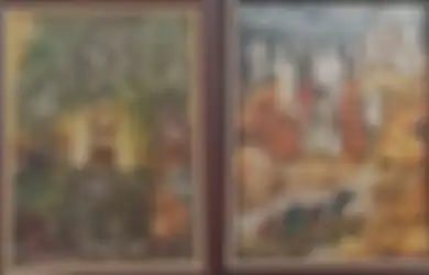Lukisan Kontroversial 'Soeharto Semedi'  dan '7 Istri Diponegoro'  Muncul di Solo. Ini Kata Pelukisnya!