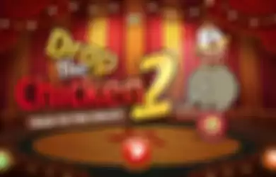 Drop The Chicken 2, Game Puzzle Bertema Aksi Sirkus di iPad, iPhone