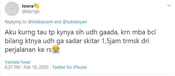Bagikan Kronologi Ashraf Sinclair di IGD, Pengguna Twitter: BCL Minta Tolong Suaminya Ga Sadar