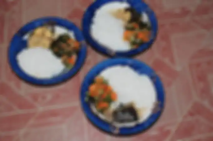 Makanan yang diolah dari hasil panen Kebun Gizi dan Budidaya Ikan Lele di Desa Tanauge 