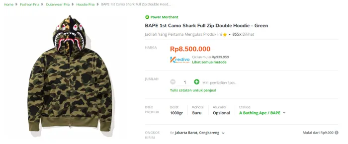 Harga shop sandal bape