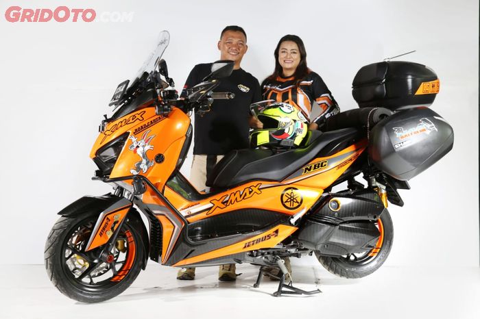 kartun decal nmax Yamaha Raih Ini Best Tokoh XMAX Berhias di Touring Kartun,