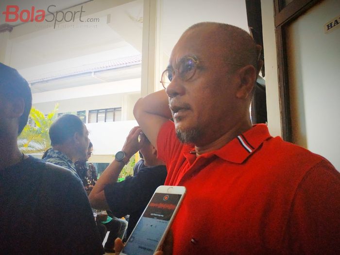 Manajer Madura United, Haruna Soemitro di PN Jakarta Selatan, Selasa (23/7/2019).