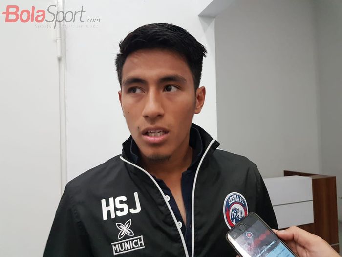 Gelandang Arema FC, Hanif Sjahbandi ditemui seusai laga kontra Persija Jakarta, Sabtu (3/8/2019).