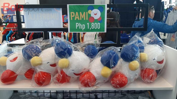 Souvenir SEA Games 2019 yang dijual di WTC, Manila, Filipina. 