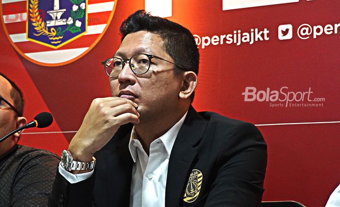 Presiden Persija Jakarta, Muhammad Prapanca ketika Press Conference mengenai Launching Persija Jakarta di Kantor Persija, Kuningan, Jakarta (21/02/2020).