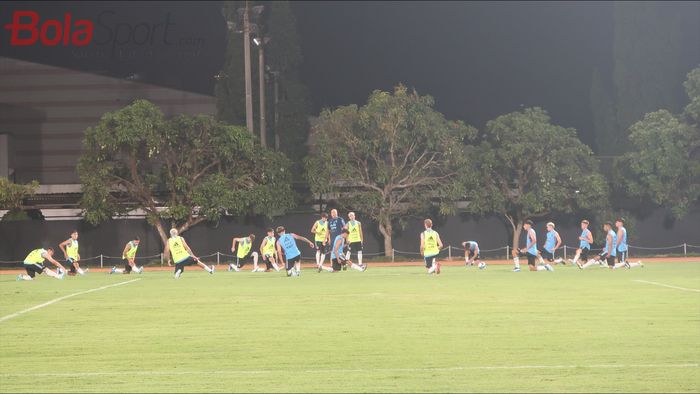Suasana latihan timnas U-17 Argentina di Lapangan Sabuga Institut Teknologi Bandung (ITB), Kamis (9/11/2023).