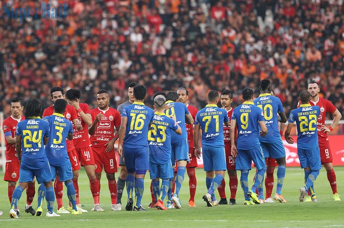 Laga Persija Jakarta Vs Persib Bandung di Stadion Utama Gelora Bung Karno (SUGBK), Jakarta, Rabu (10/7/2019).