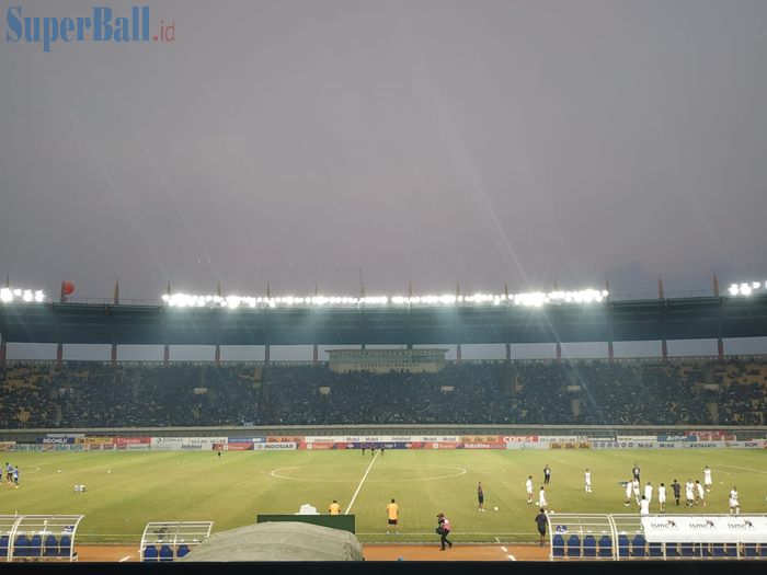 Suasana pertandingan Persib Bandung vs Bali United pada pekan kesebelas Liga 1 2019 di Stadion Si Jalak Harupat, Jumat (26/7/2019).