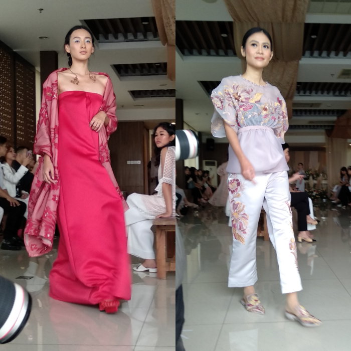 Tampilan koleksi Alto Prive X Tyna Kanna Mirdad di Djautama Building, Kamis (09/05/2019)