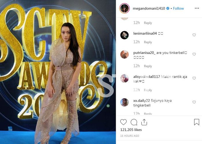 Pakai Gaun Bak Tinkerbell, Megan Domani Jadi Sorotan ...