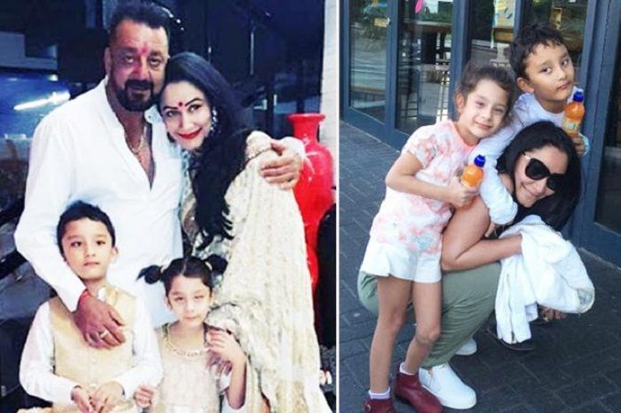 Sanjay Dutt dan anak-anaknya
