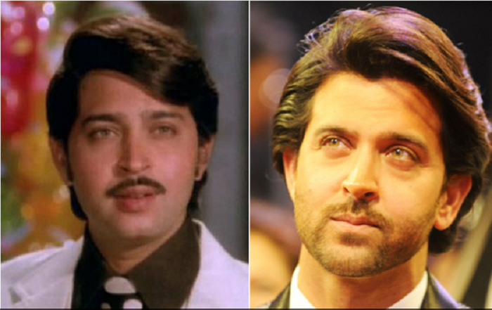 Ayahnya (kiri) dan Hrithik Roshan (kanan)