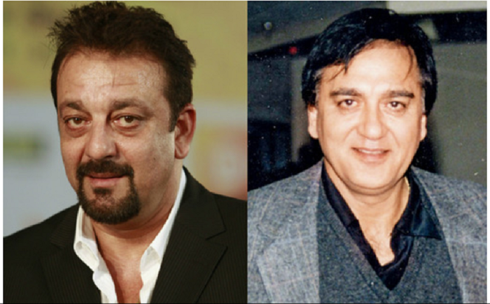 Sanjay Dutt (kiri) dan ayahnya (kanan)