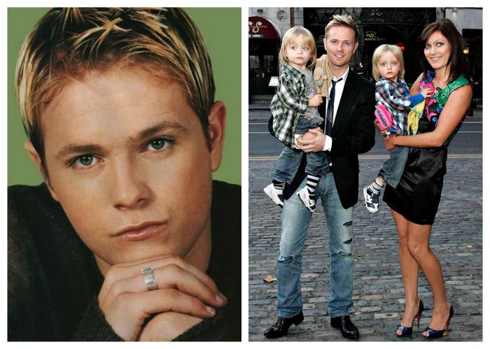Nicky Byrne bersama istri dan anak-anaknya