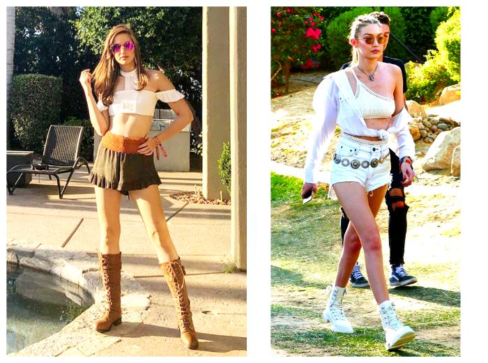 Gaya Nia Ramadhani Vs Gigi Hadid di Coachella