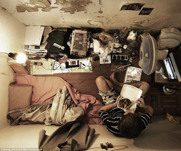 kondisi apartemen kumuh di Hong Kong