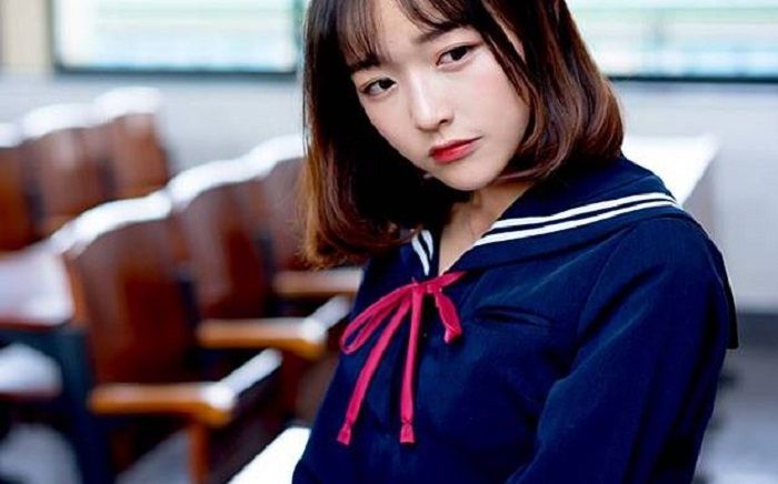 Ilustrasi wanita Jepang.