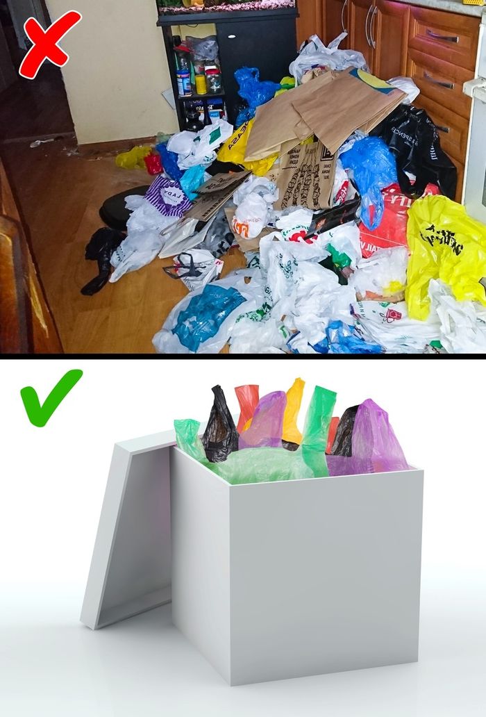 jangan membiarkan kantong plastik berserakan