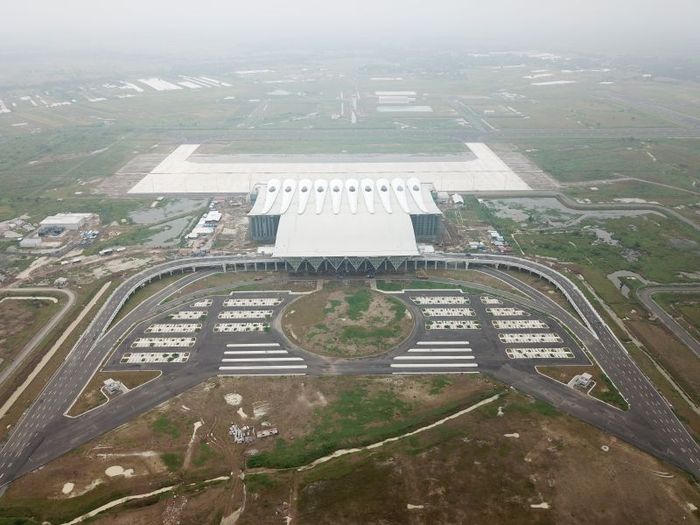 
Foto aerial andara Internasional Jawa Barat ( BIJB) Kertajati, Majalengka, Jawa Barat PT Bandarudara Internasional Jawa Barat