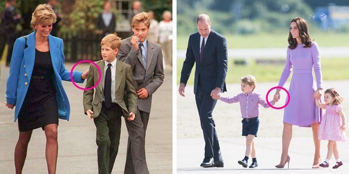 Saat Kate dan Putri Diana berjalan bersama anak-anaknya