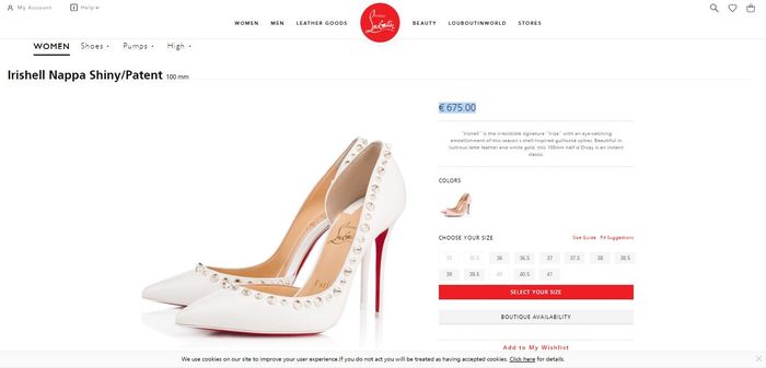 Sepatu yang dikenakan Ayu Ting Ting