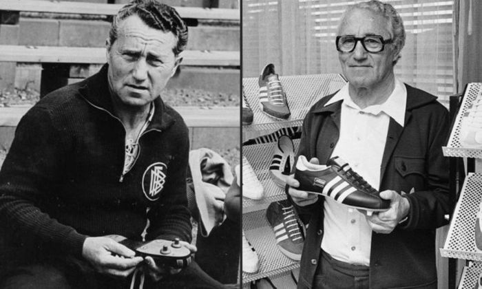 Kakak beradik Rudolf dan Adolf Dassler.