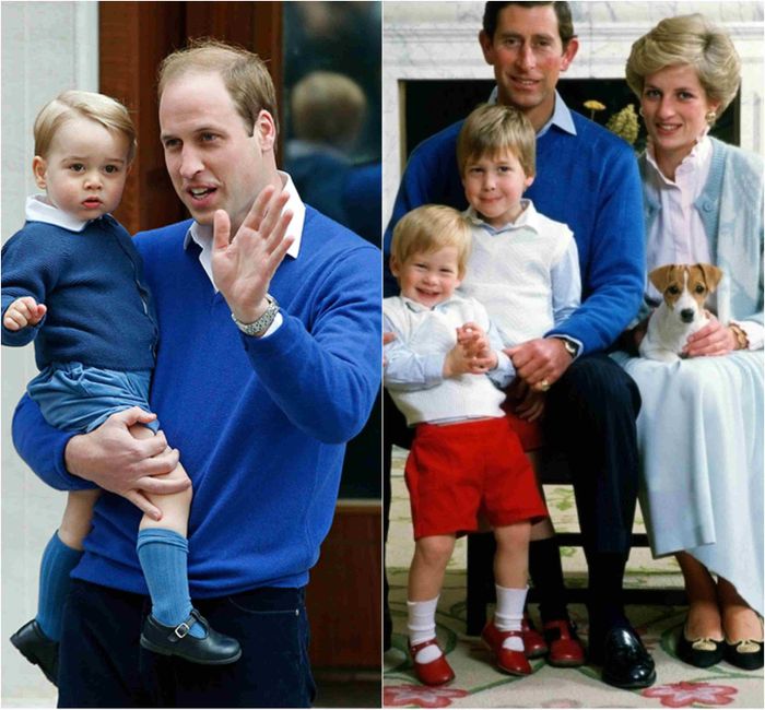 Sweater biru milik Pangeran Charles dipakai lagi oleh Pangeran William