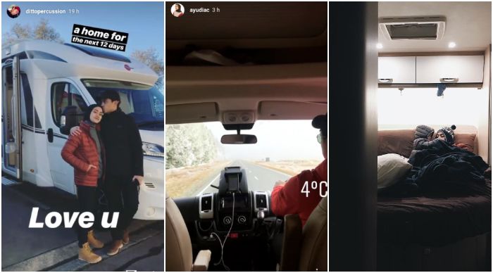 Campervan yang digunakan Ayu dan Ditto