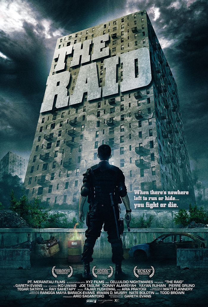 Cover film the raid