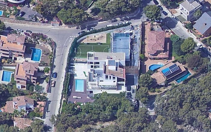 Rumah Lionel Messi Tampak Atas