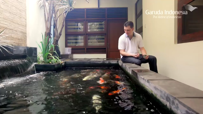 Kolam Ikan di Rumah <a href='https://palembang.tribunnews.com/tag/maudy-koesnaedi' title='Maudy Koesnaedi'>Maudy Koesnaedi</a>