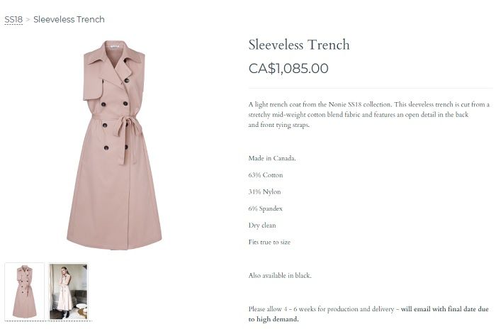 harga trench coat yang dipakai Meghan Markle