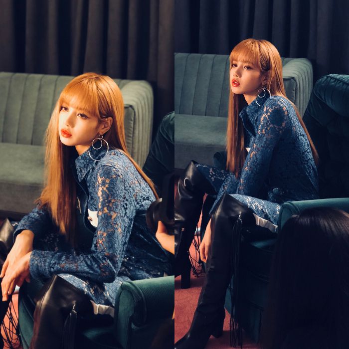 Lisa dengan Pakaian Berbahan Renda