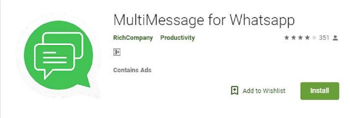 MultiMessage for WhatsApp