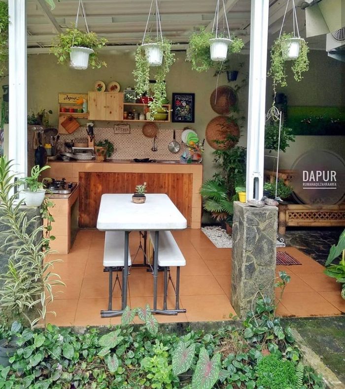 Wah Dapur  Semi  Outdoor  melani sabria Ini Seru Banget 