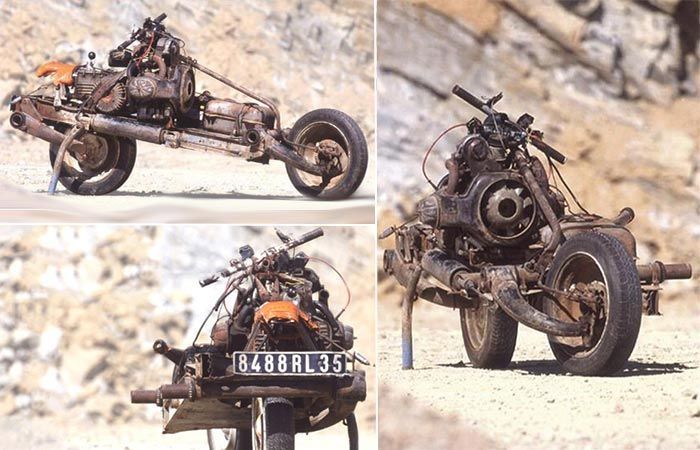 Mobil yang diubah jadi motor oleh Emile Leray
