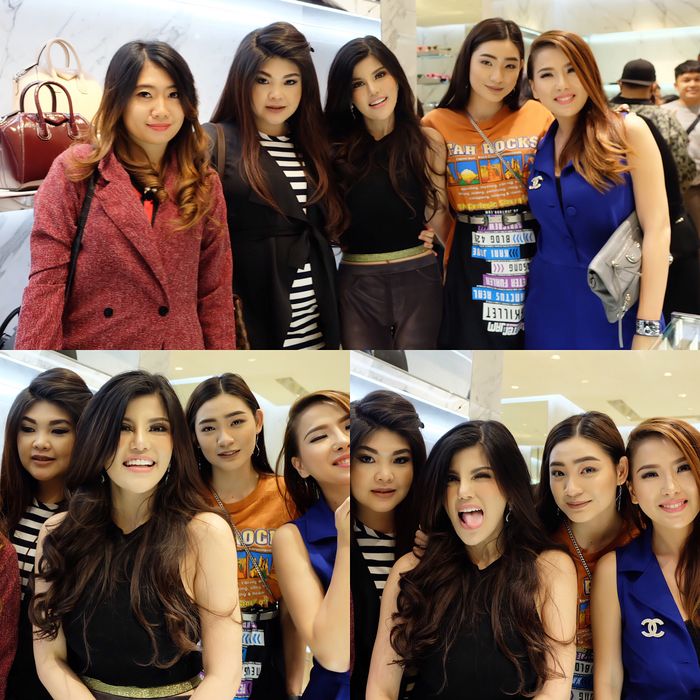 Dita Soedarjo (tengah) dan teman-temannya