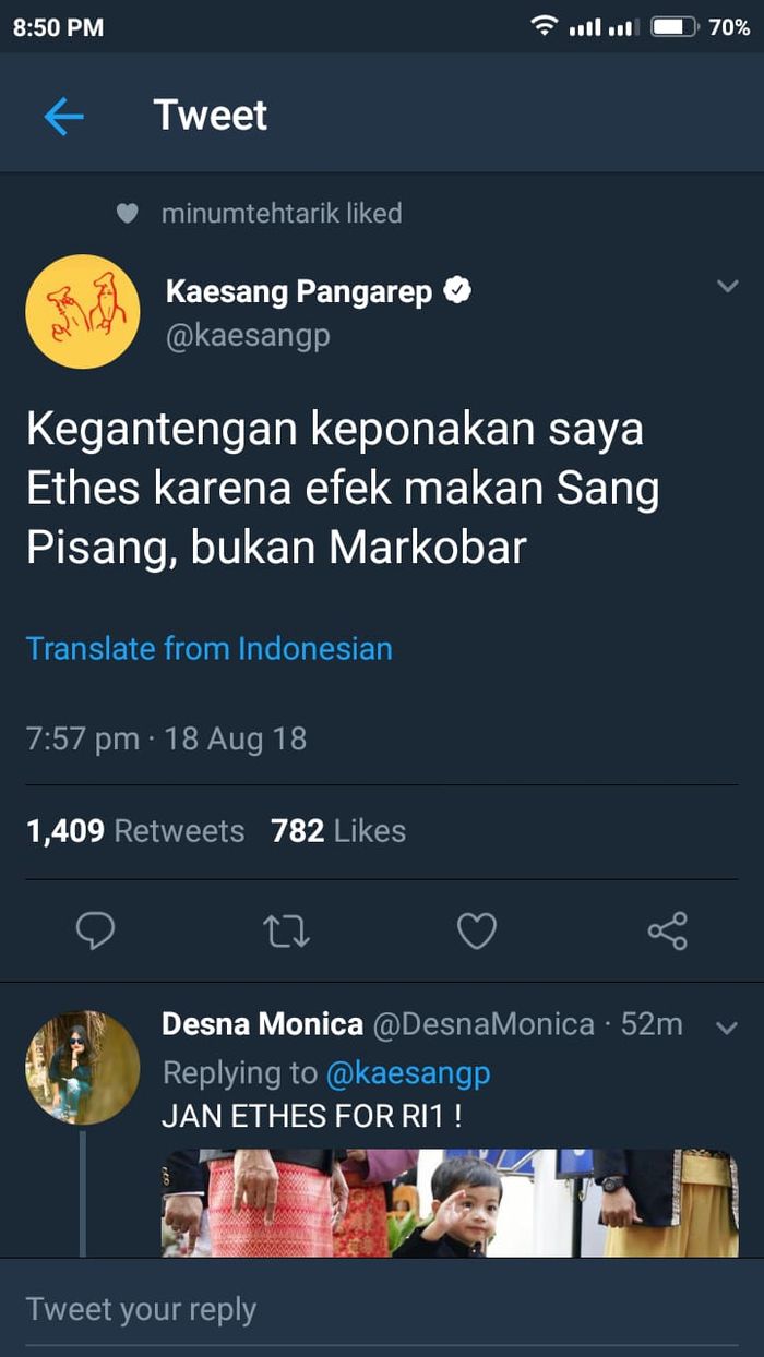 Kaesang bocorkan rahasia ganteng Ethes