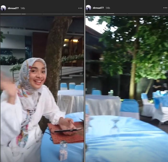 Didominasi Warna  Putih Meja  Makan  Di Resepsi Pernikahan 