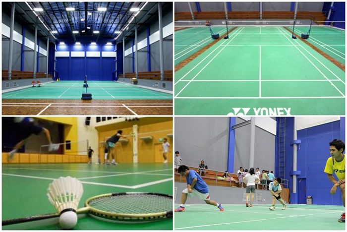 Area dalam Gedung Taufik Hidayat Arena (THA).