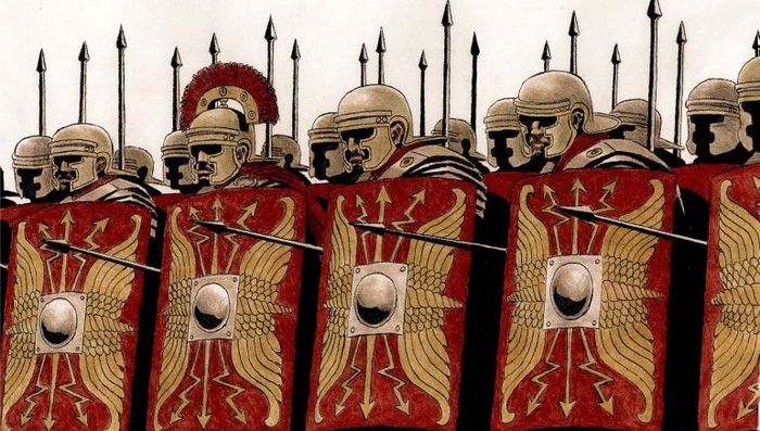 Ilustrasi prajurit romawi