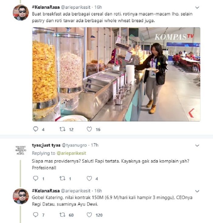 Suami Ayu Dewi, Regi Datau menjadi CEO penyedia catering para atlet